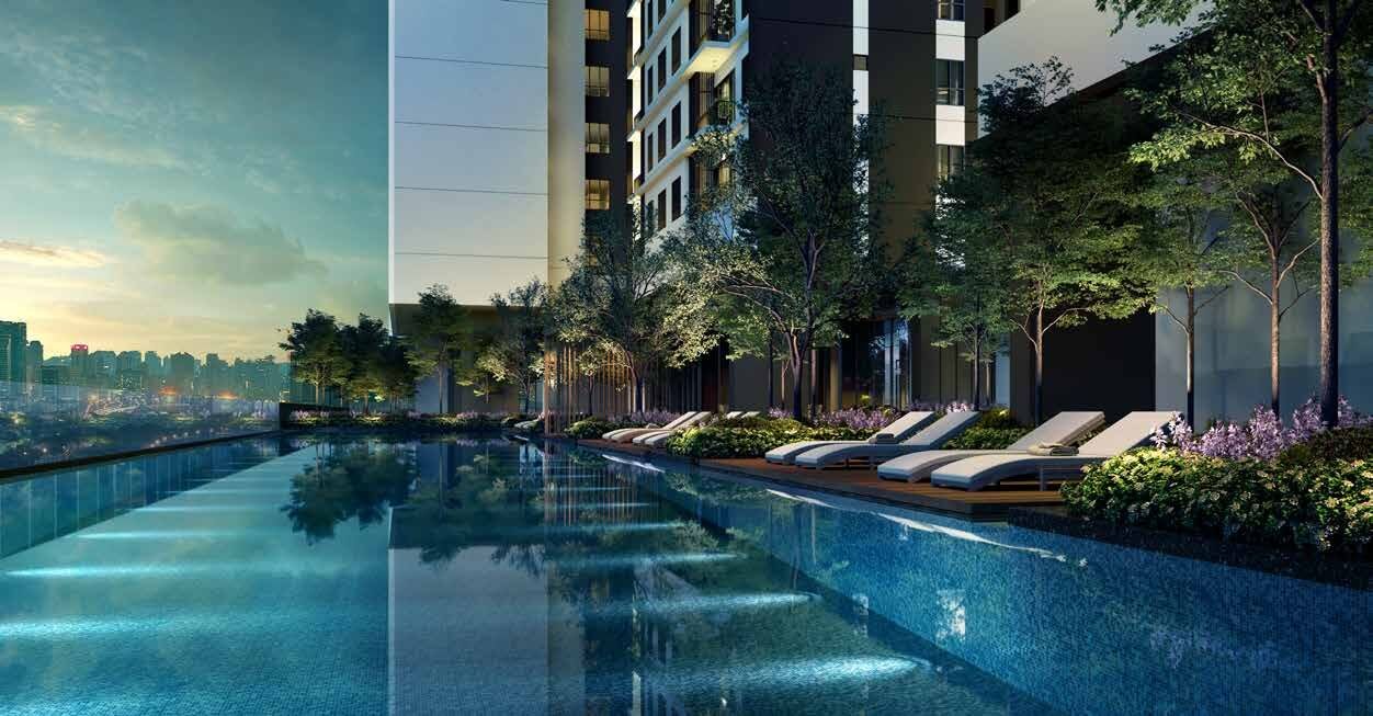 50m lap pool at Aras Residences